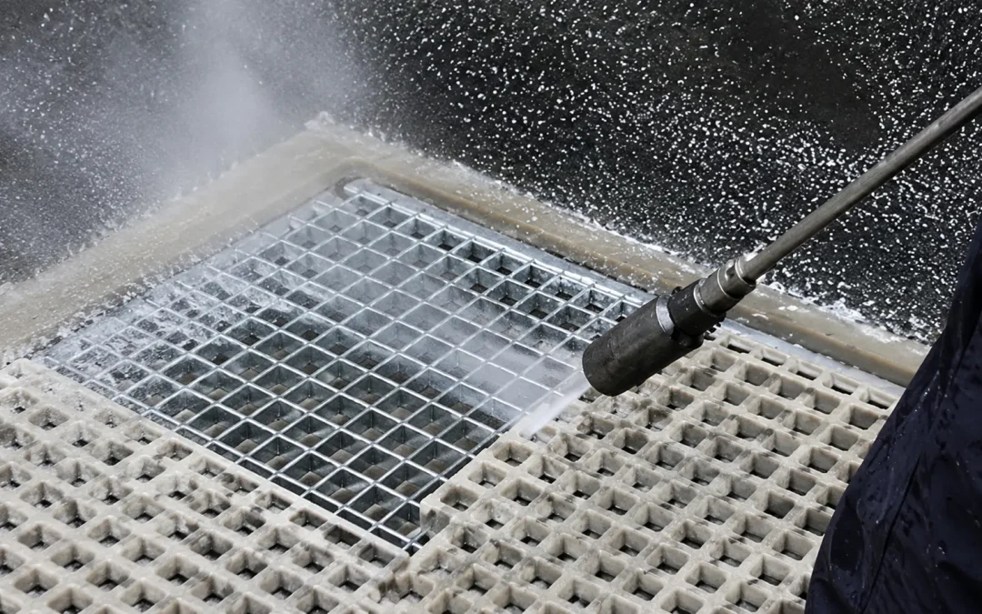 Pourquoi le Décapage Haute Pression de vos Caillebotis est Crucial pour votre Usine